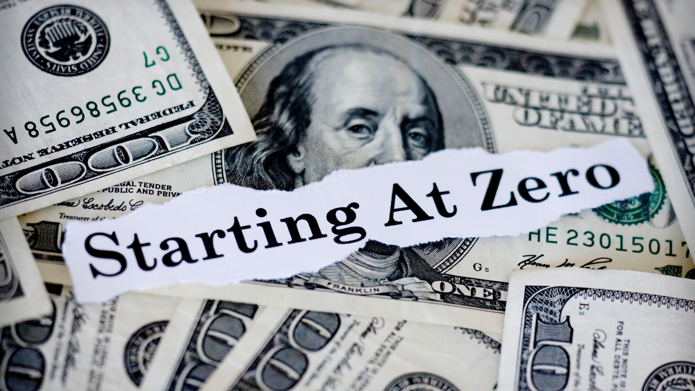Starting with zero dollars